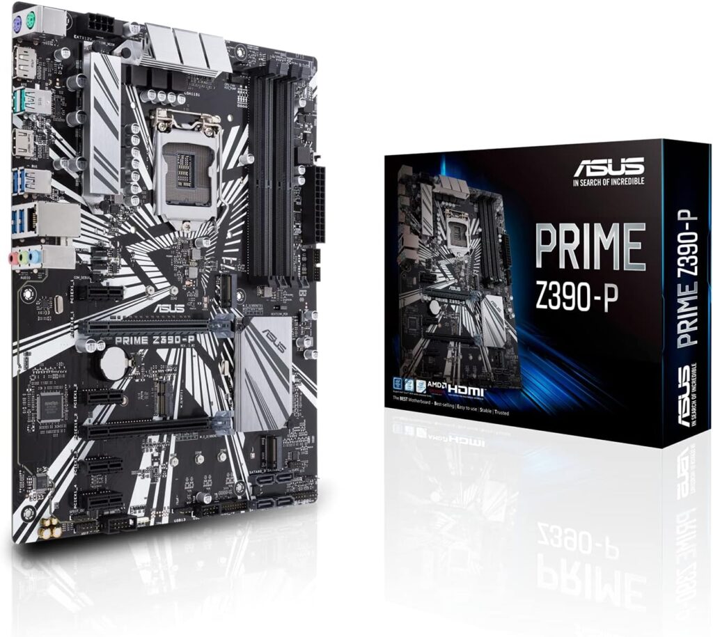 ASUS Prime Z390-P LGA1151 (Intel 8th and 9th Gen) ATX Motherboard for Cryptocurrency Mining(BTC) with Above 4G Decoding, 6xPCIe Slot and USB 3.1 Gen2